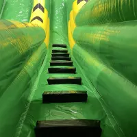 Toxic Theme Inflatable Slide - 10ft Platform