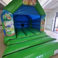 Green Farmyard Bouncy Castle