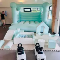 White And Mint Soft Play