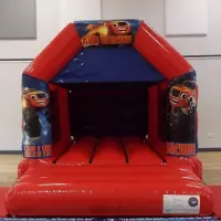 Red And Blue Childs Bouncy Castle Velcro 11 X 15ft