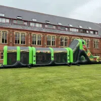Giant Obstacle Course  Mega Slide  4 Inflatable Games And Castles