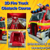 3d Fire Truck Obstacle Course