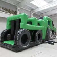 John Deere Style Tractor And Trailer Obstacle Course