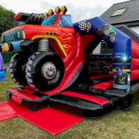 Monster Truck Combi 15x12ft Bouncy Castle With Slide