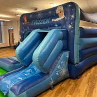 Frozen Box Slide Combi Bouncy Castle