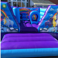 Unicorns V Fronted Bouncy Castle