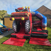 Monster Truck Combi 15x12ft Bouncy Castle With Slide