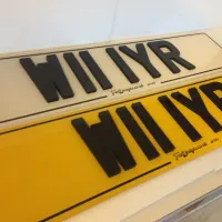 4d Acrylic Car Number Plates