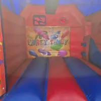 15ft X 15ft Party Time Themed Bouncy Castle
