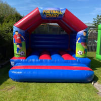 Football Themed Bouncy Castle And Football Penalty Shootout Package