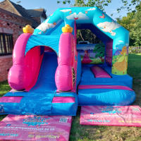 3d Princess Combi Bouncy Castle And Soft Play Package