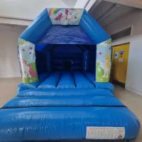 Blue Unicorn Bouncy Castle