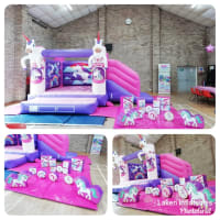 Unicorn Bouncy Castle With Slide