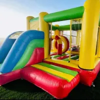 Rainbow Castle With Slide