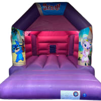 Pink And Purple Bouncy Castle 11ft X 15ft