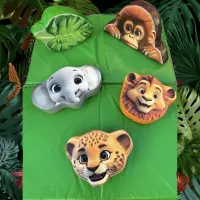 5 X Jungle Head Soft Play Shapes