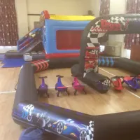 Super Hero Slide Combo And Small Didi Car Racetrack