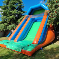 18ft Multi Coloured Mini Mega Slide