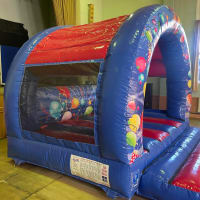 Curved Party Time Bouncy Castle
