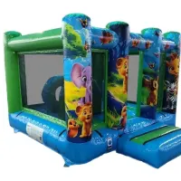 Mini Jungle Theme Bouncy Castle