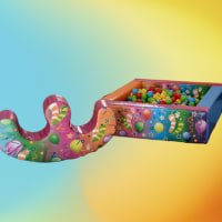 Multicolour Ball Pool With Stepslide