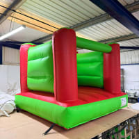 Tots Castle - Green And Red Bouncy Castle