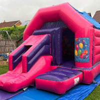Pink And Purple Combo Castle -combo Balloons Generic