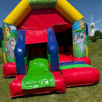 Jungle Themed Multicoloured Bounce And Slide