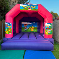 15ft X 12ft Pink And Purple Castle -pokerman Theme