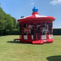 3d Carousel Bouncy Castle