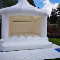 White Carousel Wedding Bouncy Castle