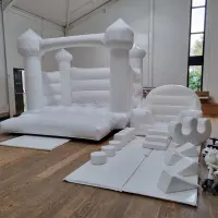 12ft X 12ft White Bouncy Castle And White Soft Play Package