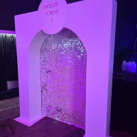 Arched Sequin Wall