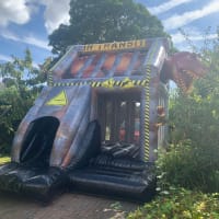 T Rex Bouncy Castle With Front Slide