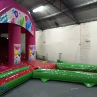 Pink Party Play And Waterslide