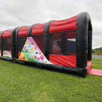 42ft Red And Black Party Time Obstacle Course