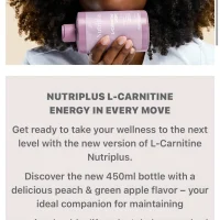 Nutriplus L-carnitine Shot - 4 Weeks Supply - Apple And Peach