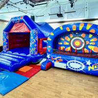 Nerf Bouncy Castle And Shooting Range Package