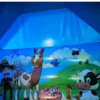 Farmyard Front Slide Bouncy Castle