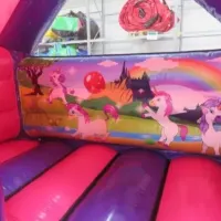 Unicorn Themed Slide Castle