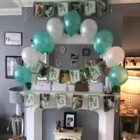 Helium Filled Table Balloon Arch