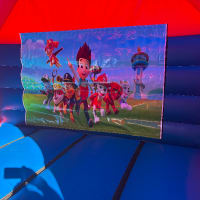 Red And Blue Combo Castle - Paw Patrol Theme