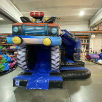 3d Monster Truck Bouncy Castleslide 12ft X 18ft