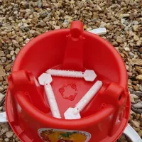Red Santa Bertie Christmas Tree Stand