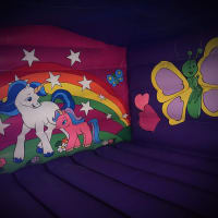 Unicorn Bouncy Castle With Slide