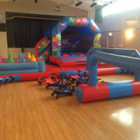 Smiley Balloons Bouncy Castle