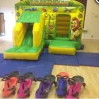 Jungle Bouncy Castle With Front Slide