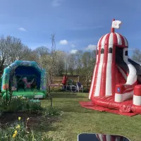 Inflatable High Slide And Any Combi Bouncy Castle