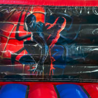 15ft X 12ft Blue And Red Box Indoor Castle - Spiderman Theme