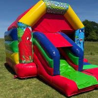 Dinosaur Themed Multicoloured Bounce And Slide